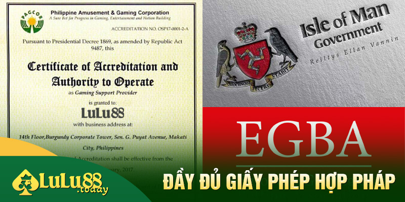Sở hữu đầy đủ giấy phép hợp pháp